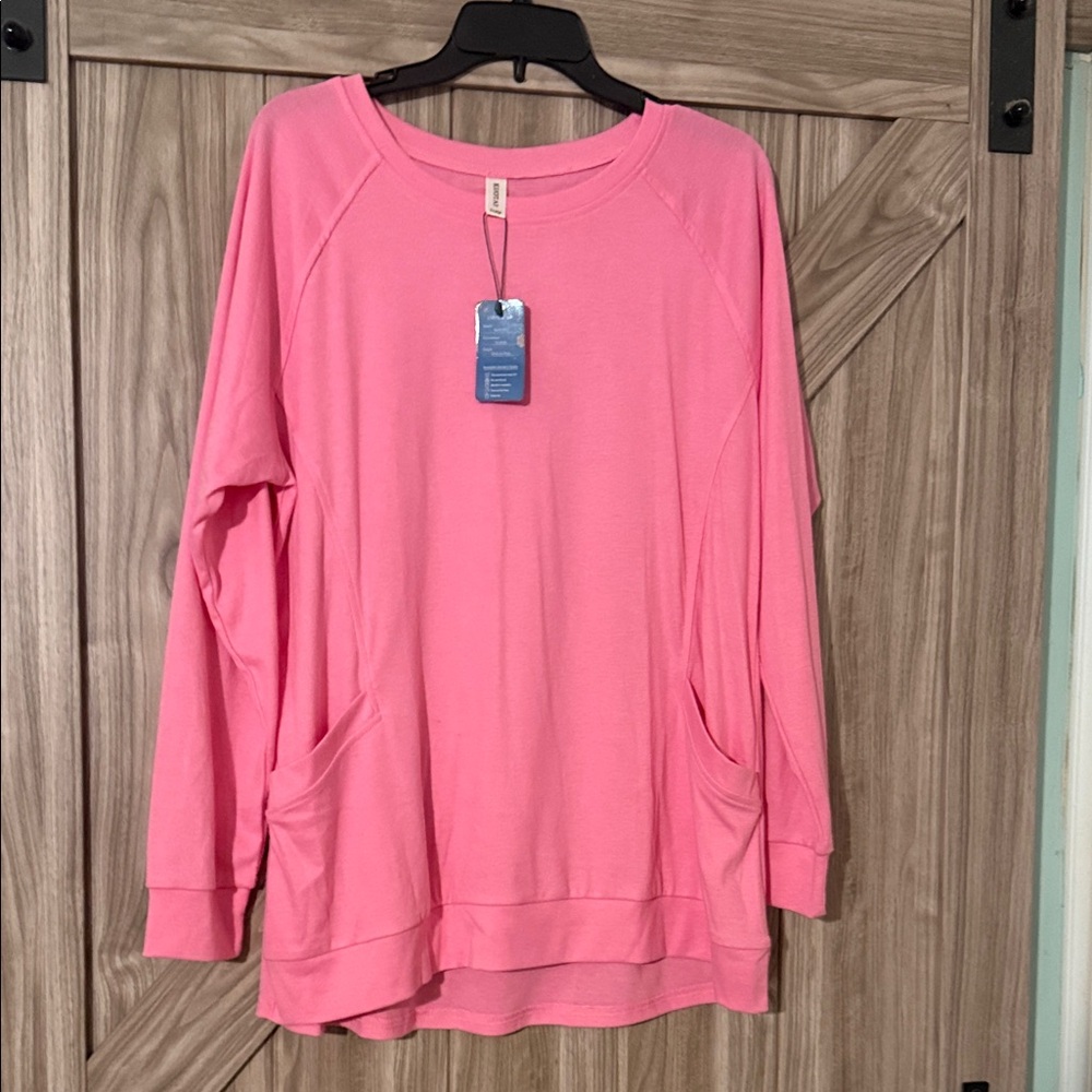 Women's Pink Long Sleeve shirt